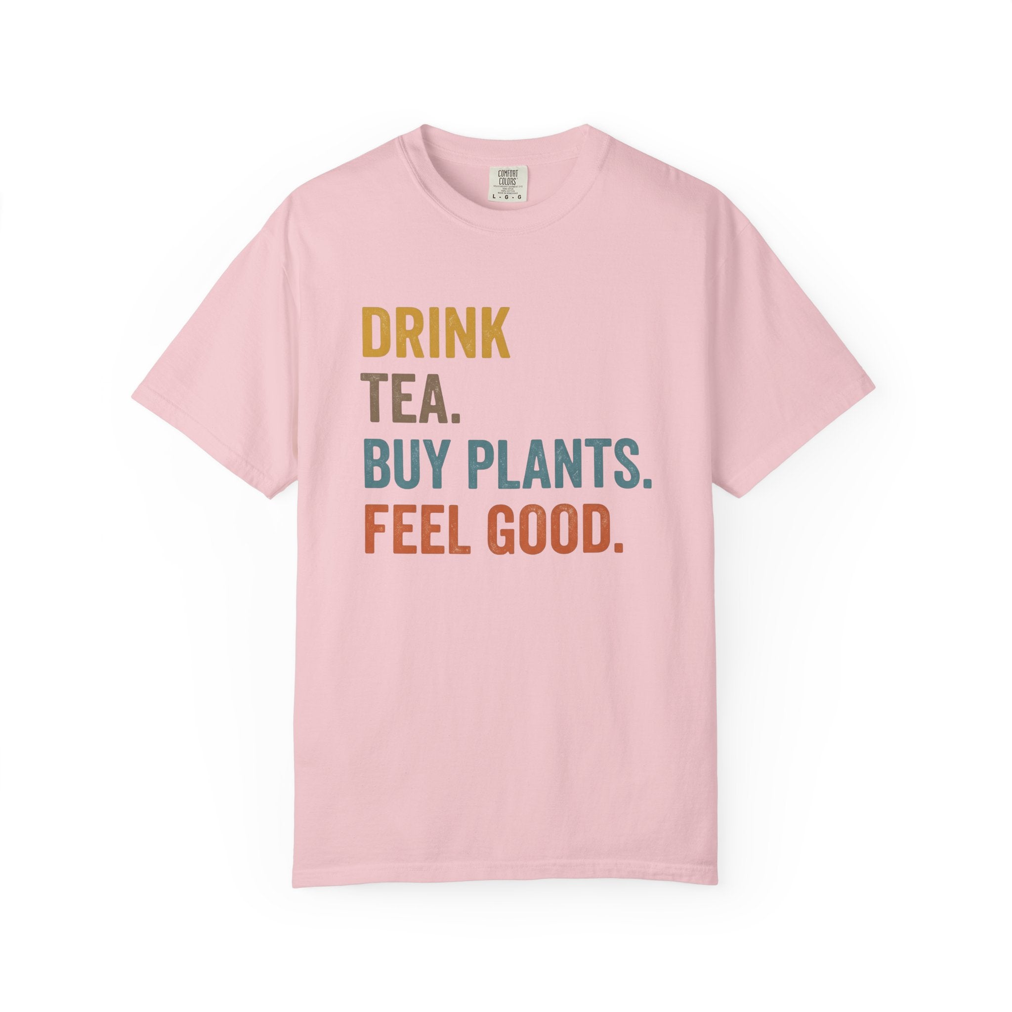 Bold Text Graphic Shirt Tea Wellness Gift Women Modern Tee Typography T-Shirt Tea Enthusiast Contemporary Tshirt Self Care Graphic