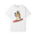 Skeleton Surfer Shirt Surfing Halloween Gift Women Tattoo Tee Skeleton T-Shirt Surfer Fan Ink Tshirt Spooky Graphic Vintage Hibiscus Tshirt