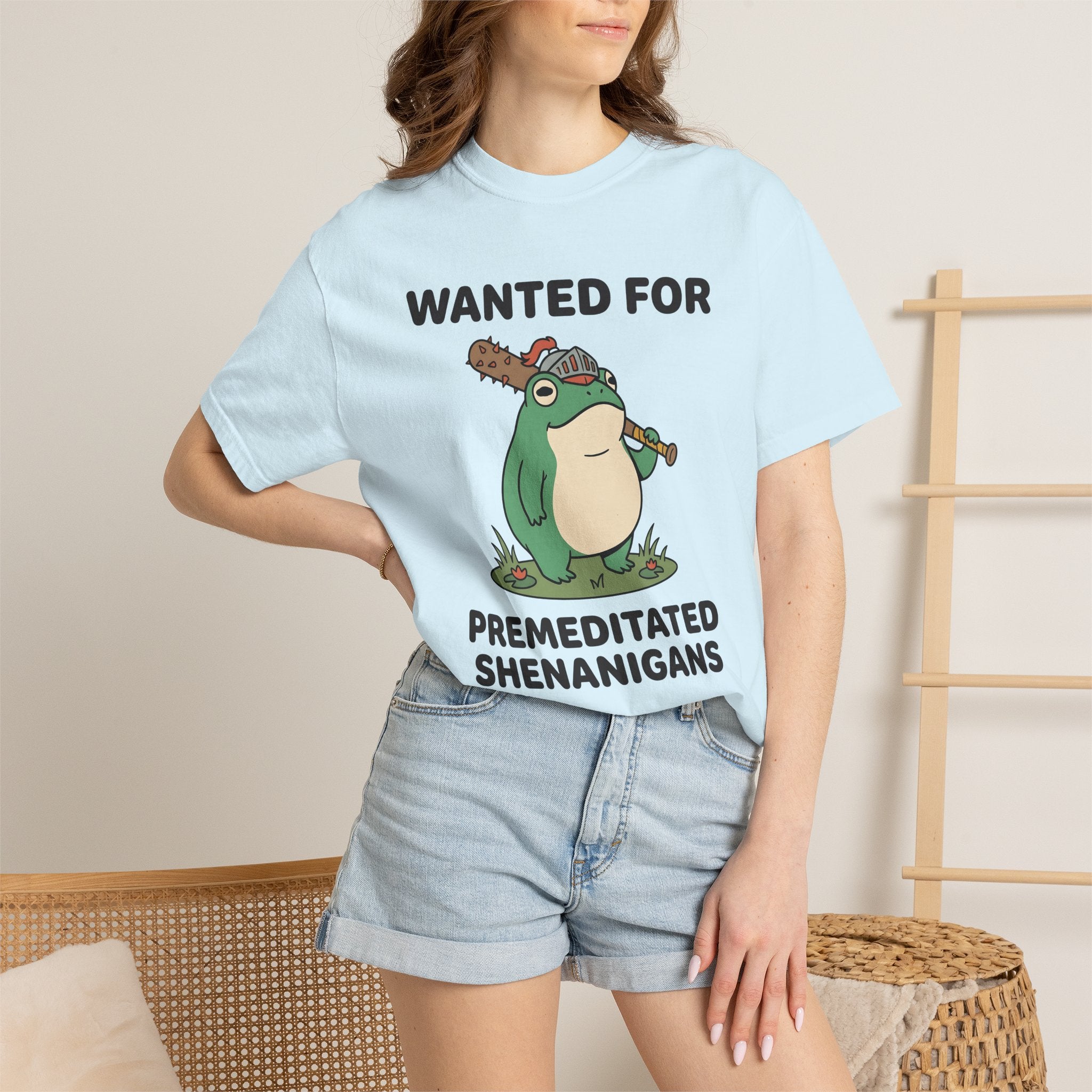 Amphibian Soldier Shirt Funny Critter Gift Women Graphic Tee Frog T-Shirt Humor Fan Illustrated Tshirt Creature Graphic Line Art Spiked