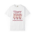 Opossum Group Shirt Valentine Wildlife Gift Women Sketch Tee Possum T-Shirt Valentine Fan Drawing Graphic Retro Love Glasses Tshirt