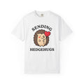 Hedgehog Drawing Shirt Animals Affection Gift Women Sweet Tee Porcupine T-Shirt Wildlife Fan Cute Tshirt Love Graphic Animated Heart Balloon