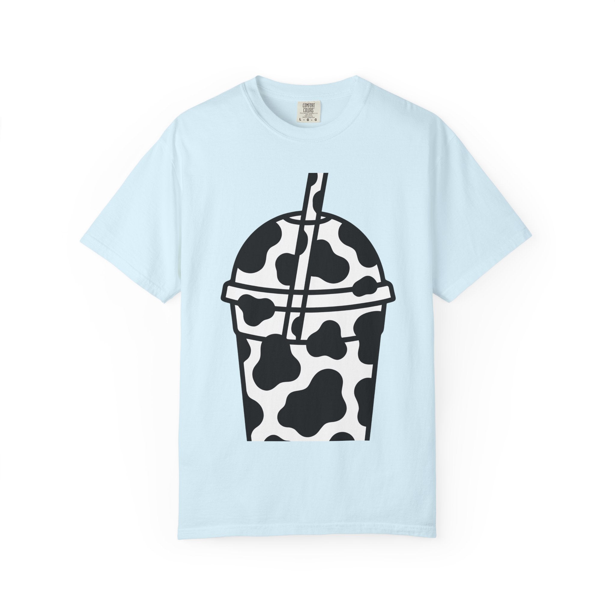 Cow Print Cup Shirt Cottagecore Farmhouse Gift Women Minimalist Tee Mug T-Shirt Homesteader Fan Simple Tshirt Rustic Graphic Retro Straw
