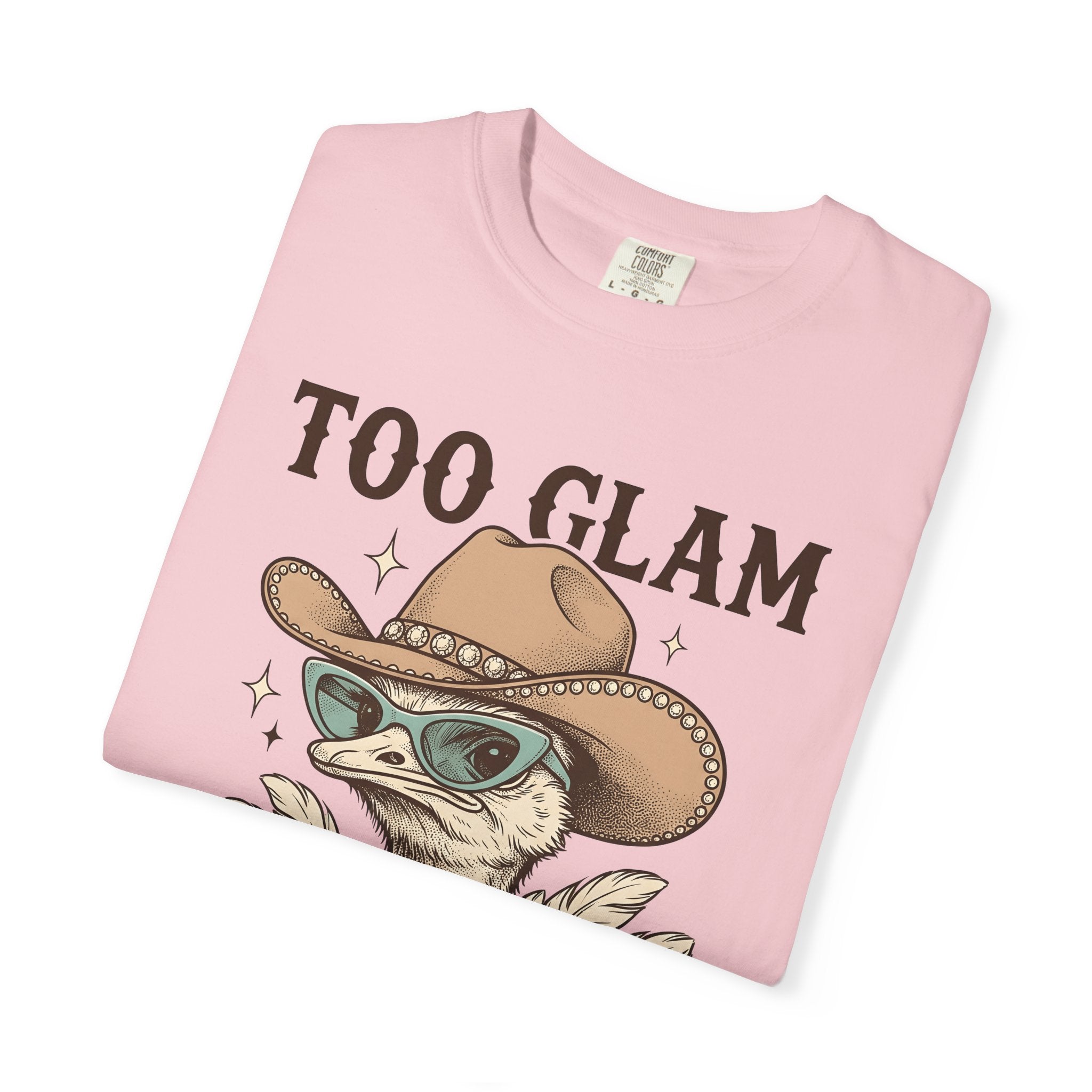 Ostrich Cowboy Hat Shirt Cowgirl Fauna Gift Women Line Art Tee Cowboy Hat T-Shirt Rodeo Fan Minimalist Tshirt Wildlife Graphic Doodle Sun