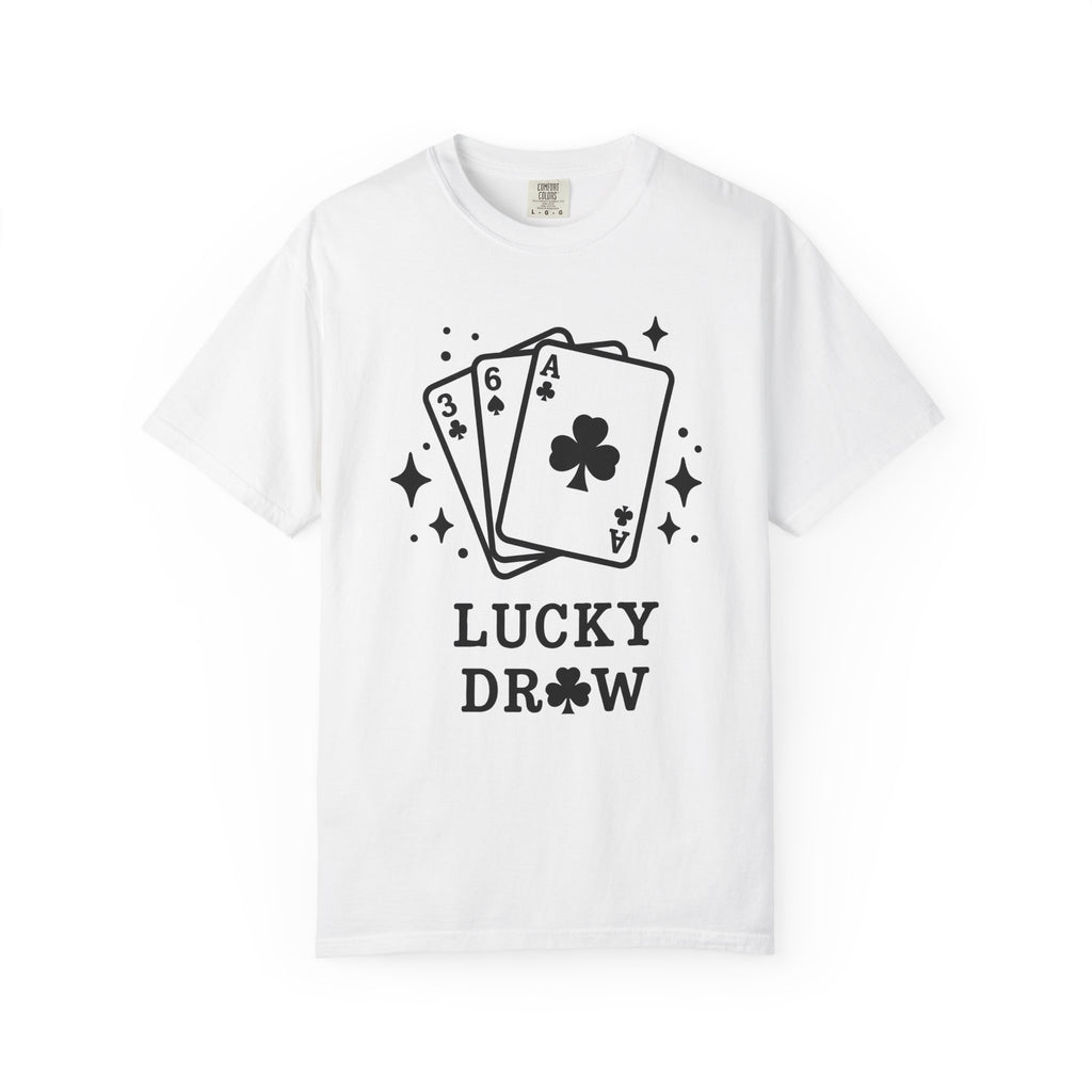 Poker Cards Shirt St Patrick's Day Gambling Gift Women Simple Tee Playing Cards T-Shirt Luck Fan Minimalist Tshirt Betting Graphic Retro