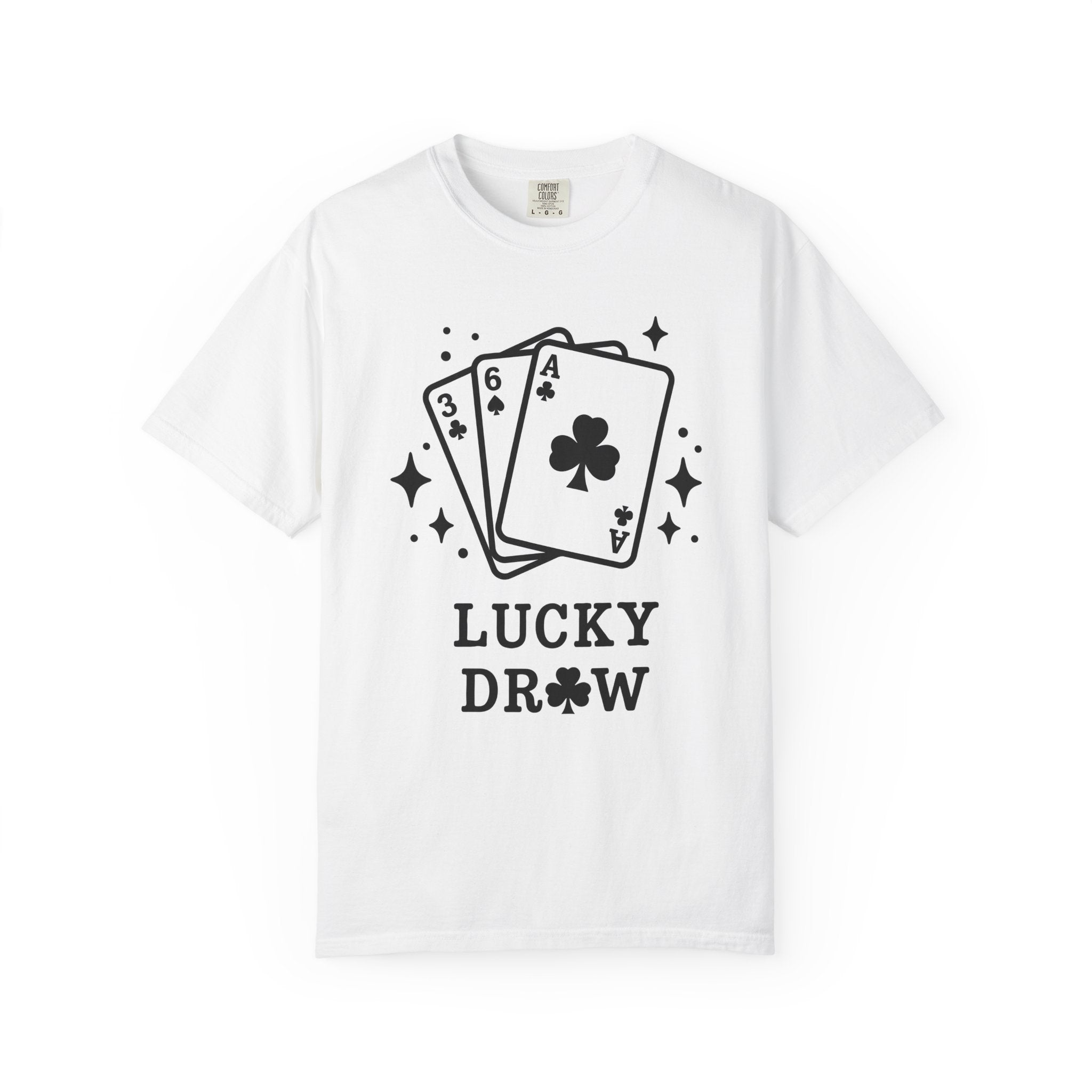 Poker Cards Shirt St Patrick's Day Gambling Gift Women Simple Tee Playing Cards T-Shirt Luck Fan Minimalist Tshirt Betting Graphic Retro