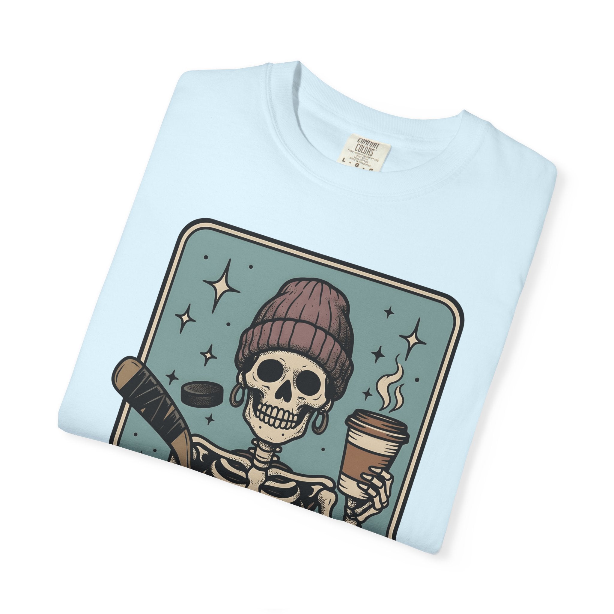 Skeleton Hockey Shirt Moms Games Gift Women Illustrative Tee Hockey T-Shirt Mom Fan Hockey Art Tshirt Gaming Graphic Classic Coffee Mug