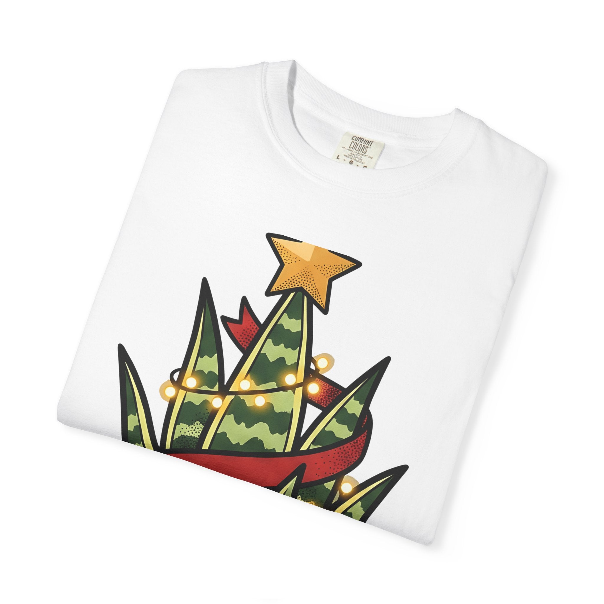 Christmas Cactus Shirt Cute Holiday Gift Women Cartoon Tee Thanksgiving Cactus T-Shirt Kawaii Fan Cartoon Tshirt Christmas Graphic Vintage