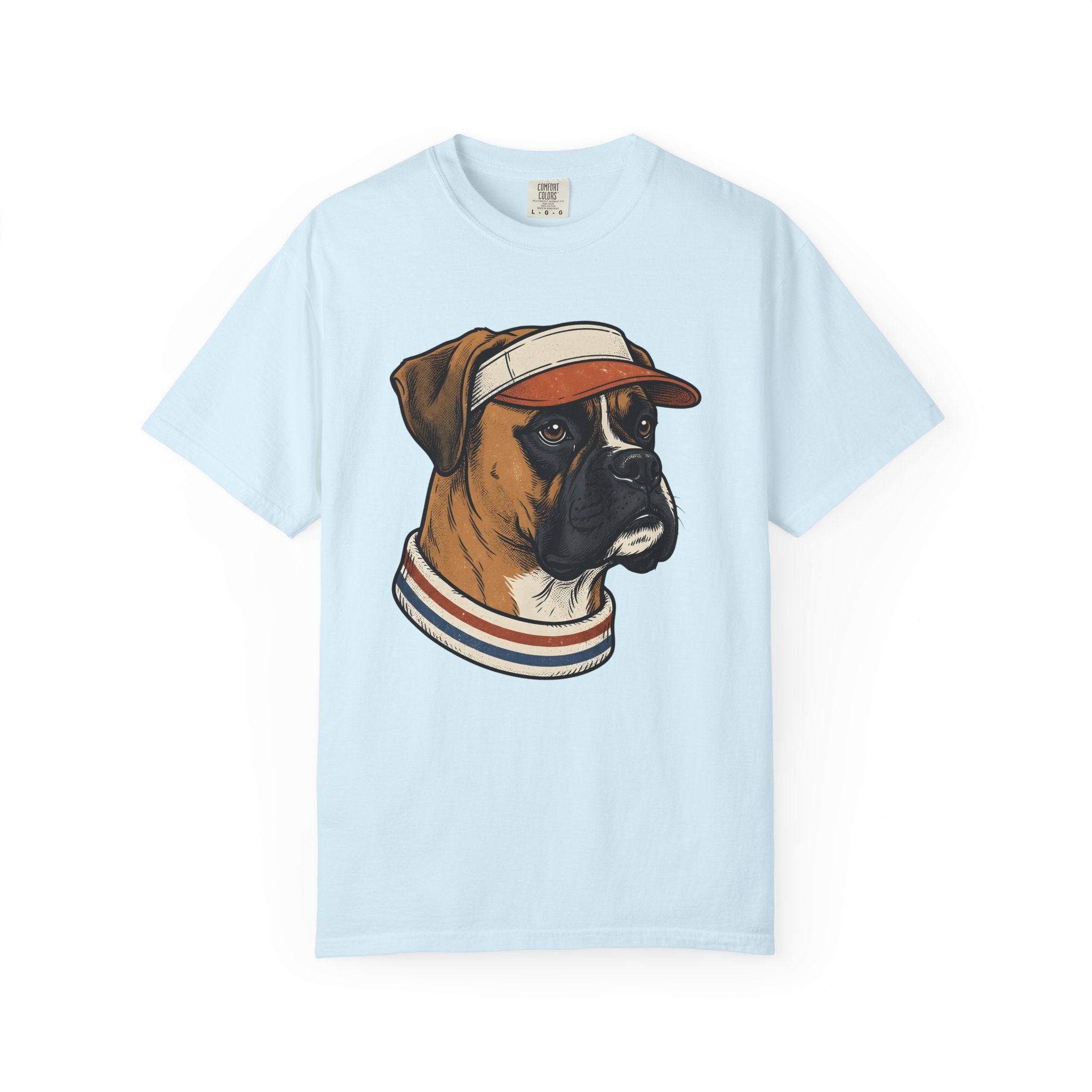 Boxer Canine Shirt Dog Pet Care Gift Women Old School Tee Boxer Dog T-Shirt Dog Owner Fan Boxer Art Tshirt Pet Grooming Graphic Cartoon