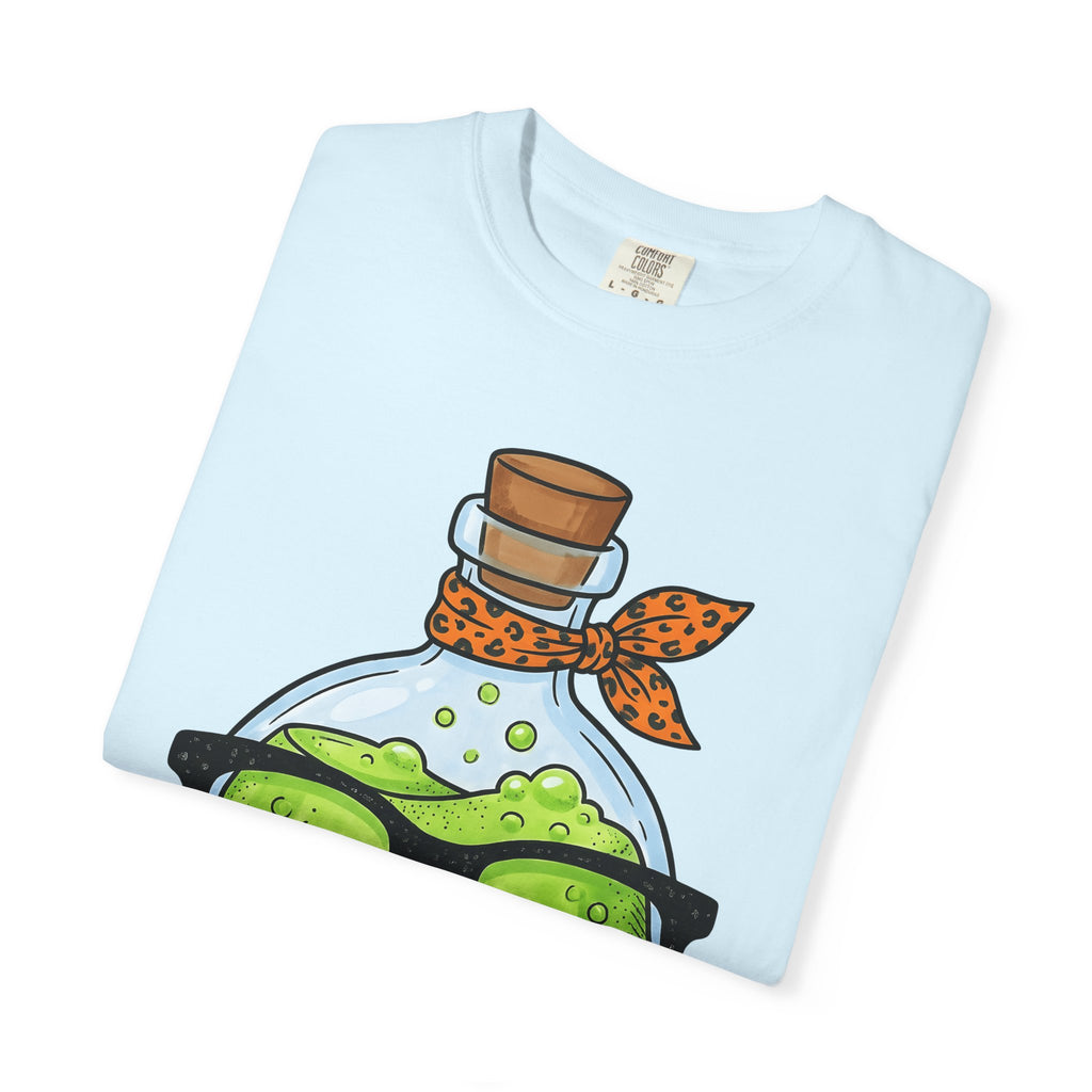 Magic Bottle Shirt Halloween Nerd Gift Women Comic Tee Genie T-Shirt Horror Fan Cartoon Tshirt Geek Graphic Chibi Spectacles Tshirt