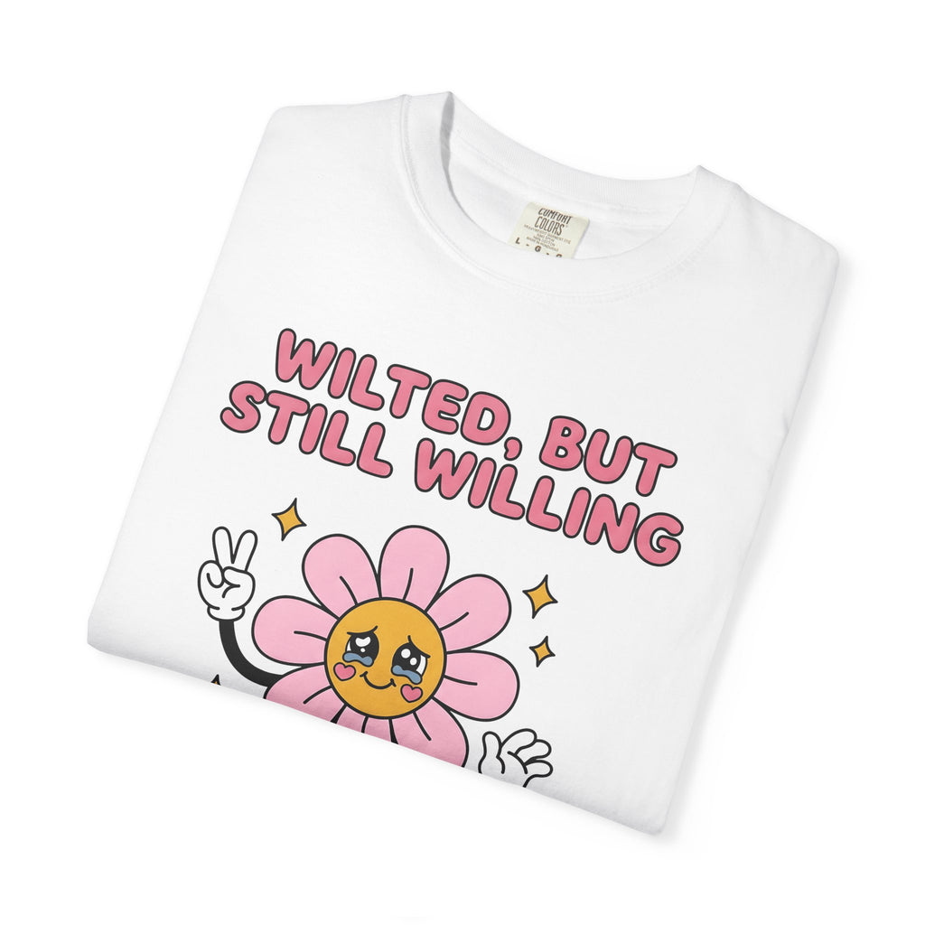 Cute Flower Shirt Funny Inspiration Gift Women Chibi Tee Blossom T-Shirt Comedian Fan Cartoon Tshirt Motivational Graphic Vintage Glitter