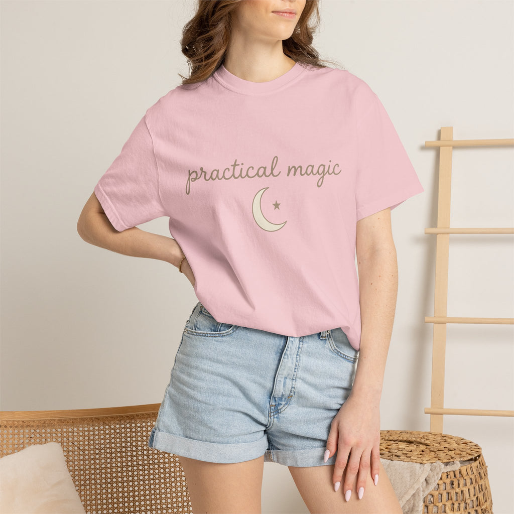 Crescent Moon Shirt Magic Zodiac Gift Women Modern Tee Lunar T-Shirt Witch Enthusiast Contemporary Tshirt Astrology Graphic Tribal Star