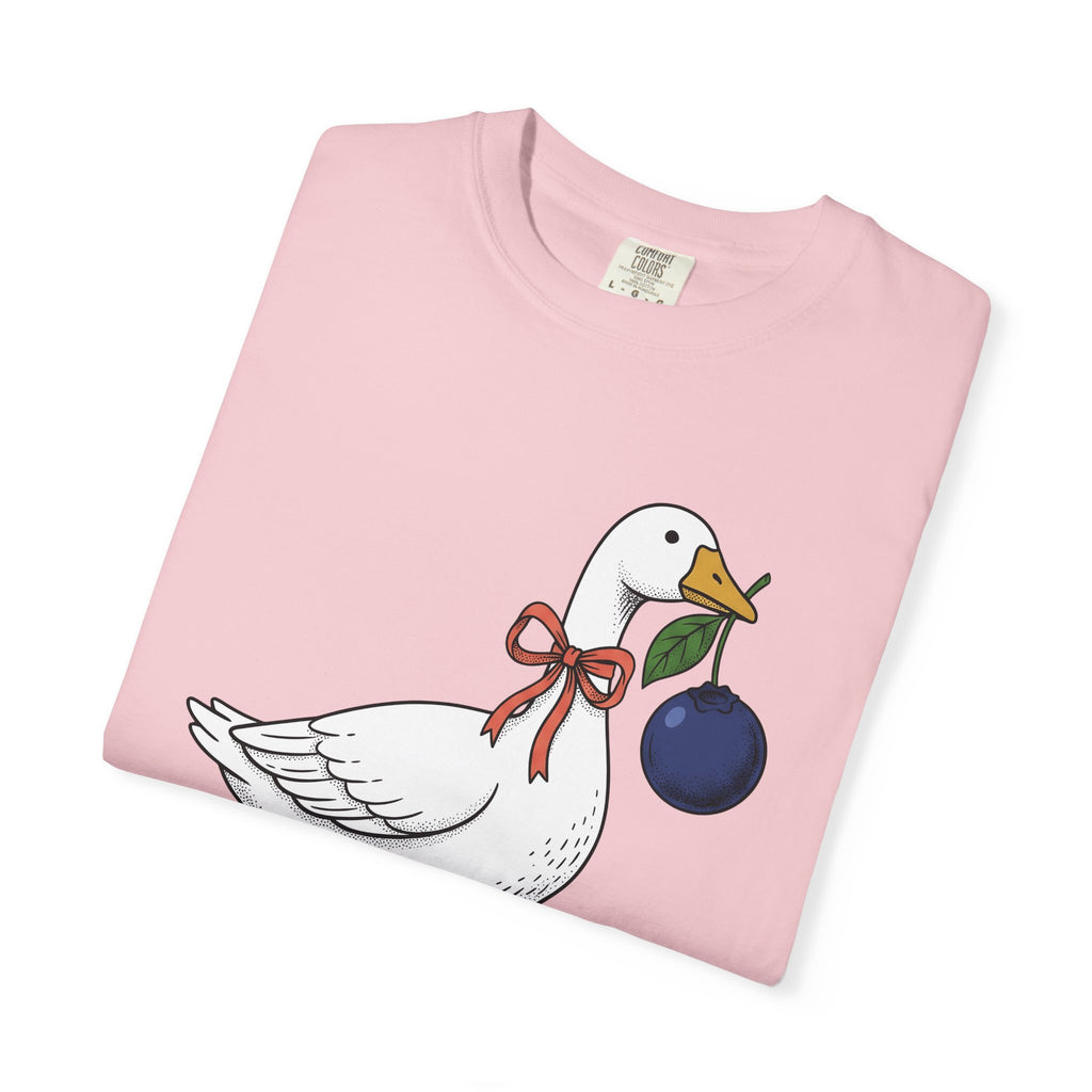 Goose Bowtie Shirt Valentines Day Creatures Gift Women Line Art Tee Goose T-Shirt Valentine Fan Graphic Tshirt Animal Graphic Classic