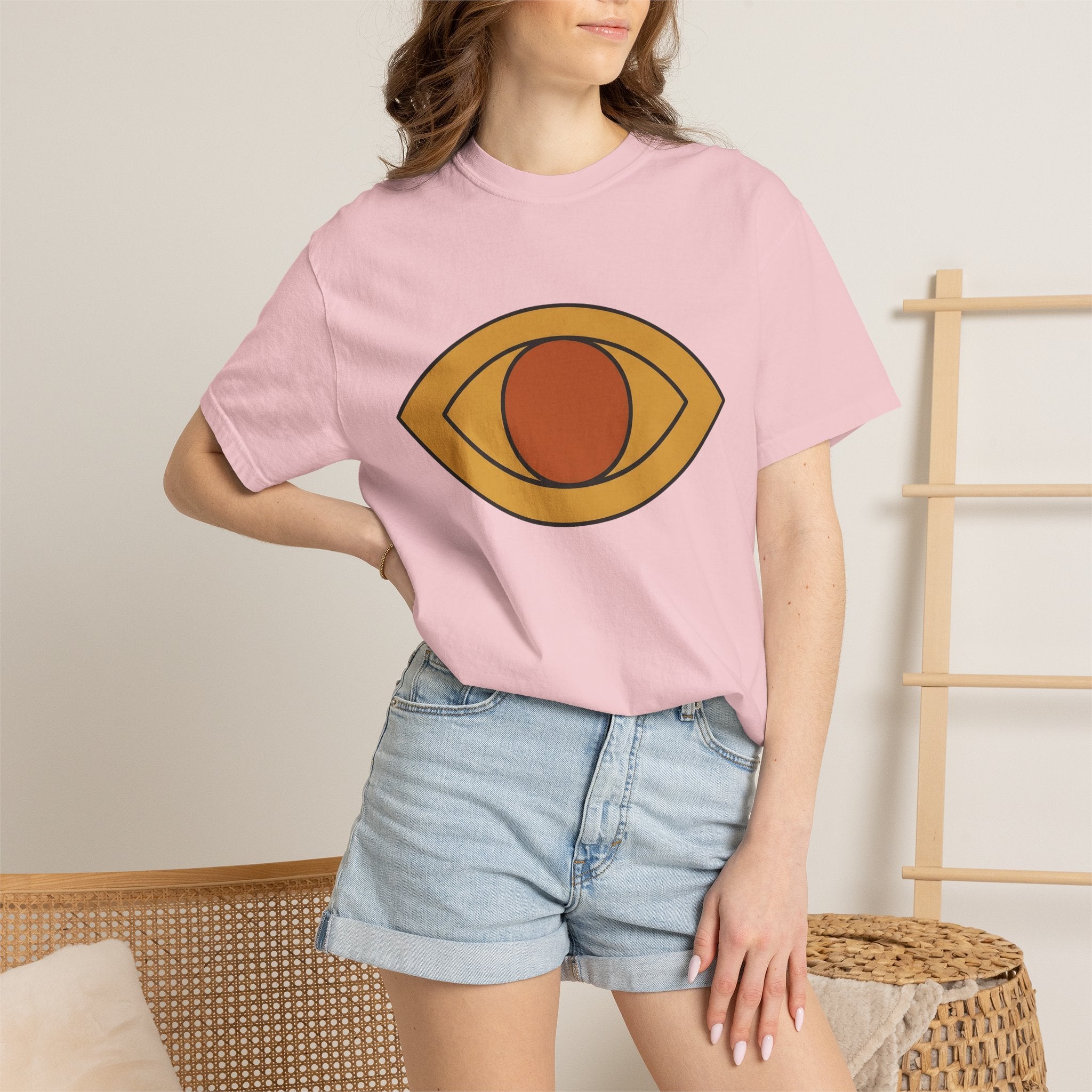 Eye Icon Shirt Geometric Modern Art Gift Women Simple Tee Eye T-Shirt Geometry Enthusiast Minimalist Tshirt Abstract Graphic Vintage Shape