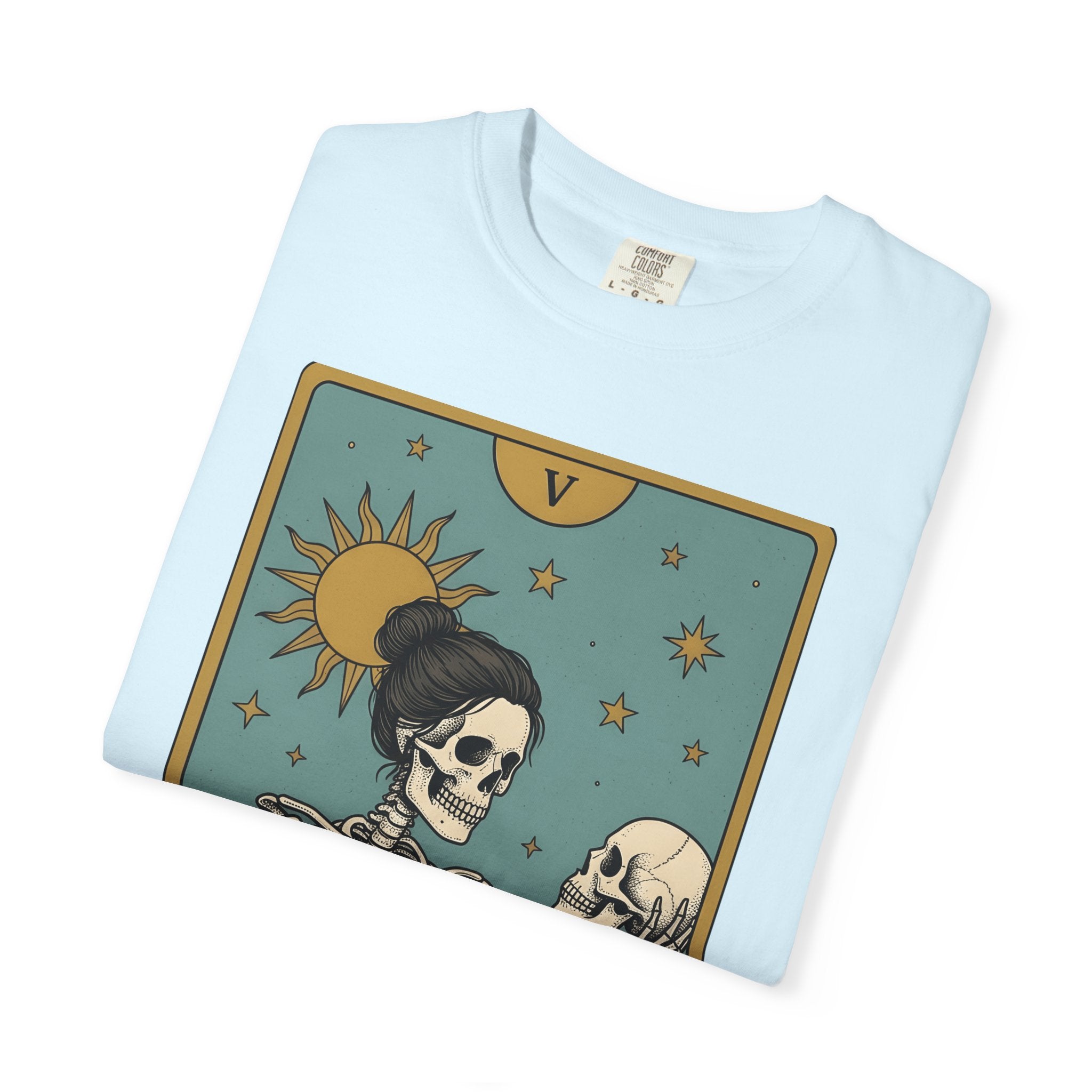 Skeleton Educator Shirt Teachers Spooky Gift Women Divination Card Tee Bone Teacher T-Shirt Educator Enthusiast Tarot Card Tshirt Horror