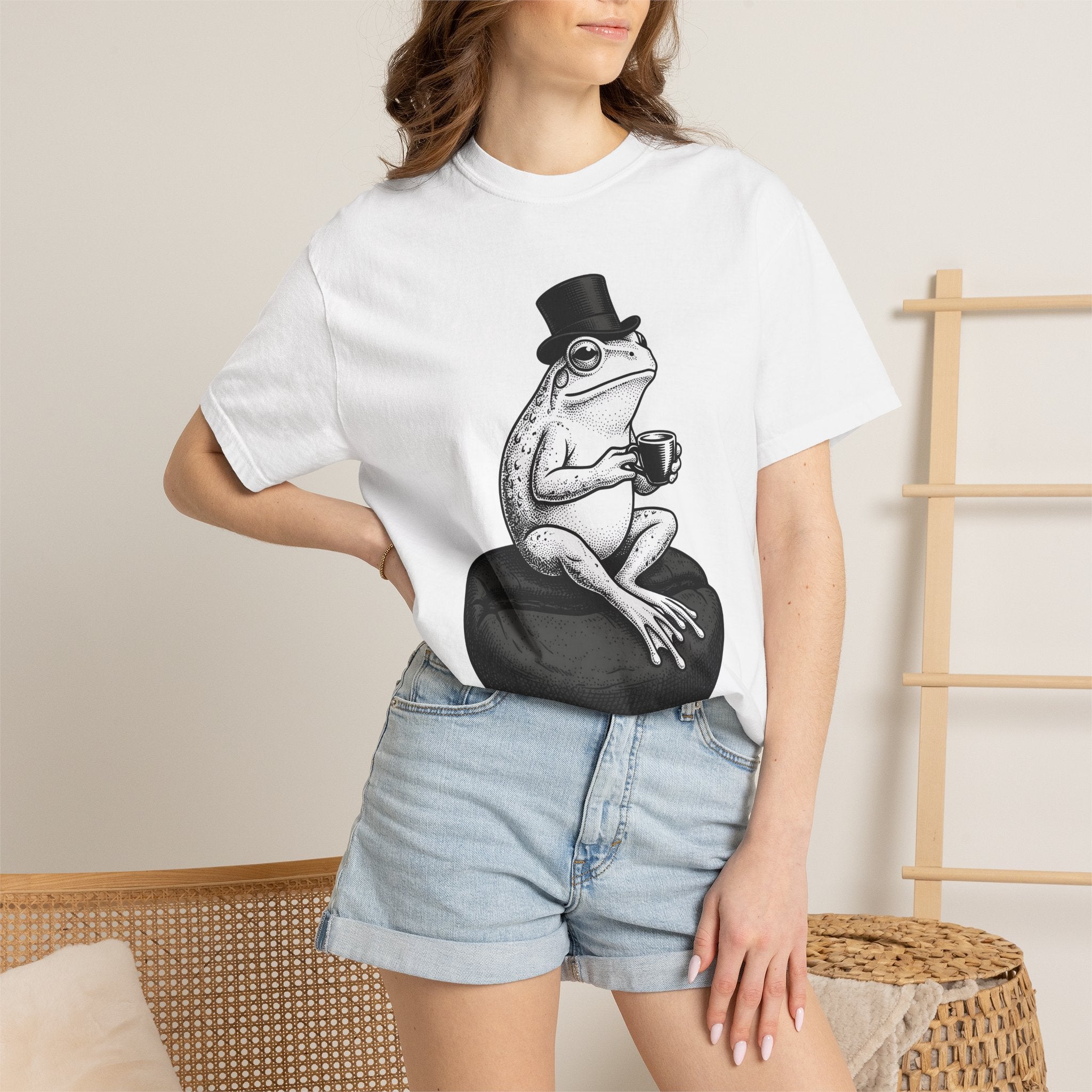 Frog Latte Cup Shirt Coffee Creature Gift Women Antique Tee Mug T-Shirt Coffee Fan Vintage Tshirt Animal Graphic Cartoon Fedora Tshirt