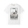 Skeleton Kitten Tarot Shirt Cat Gift Women Eerie Tee Occult T-Shirt Cat Fan Spiritual Tshirt Mystic Graphic Old School Rose Flower Tshirt