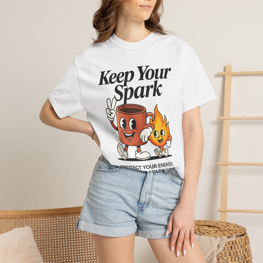 Coffee Cup Fire Shirt Cute Brew Gift Women Comic Tee Coffee Cup T-Shirt Kawaii Fan Cartoon Tshirt Coffee Graphic Vintage Peace Gesture