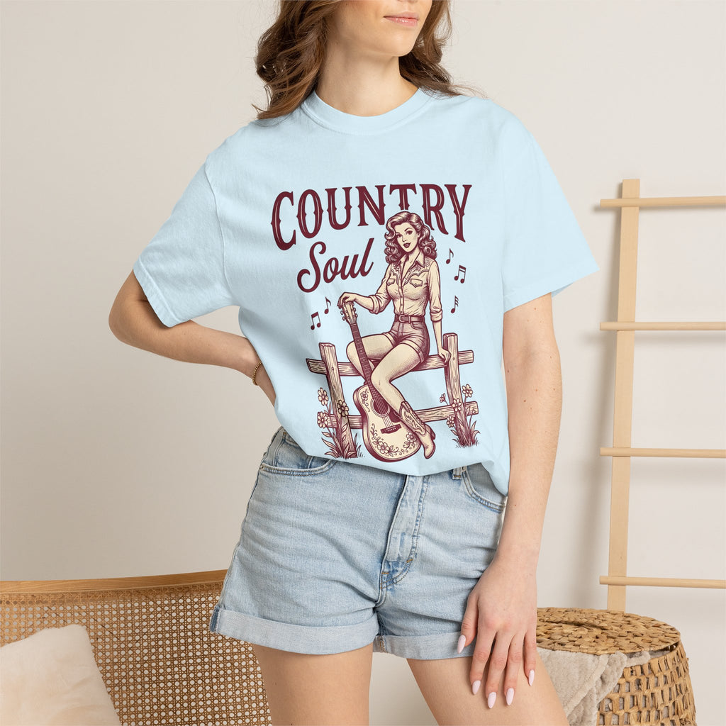 Cowgirl Guitar Shirt Cowgirl Band Gift Women Classic Tee Guitarist T-Shirt Cowboy Fan Vintage Tshirt Music Graphic Cartoon Petal Tshirt