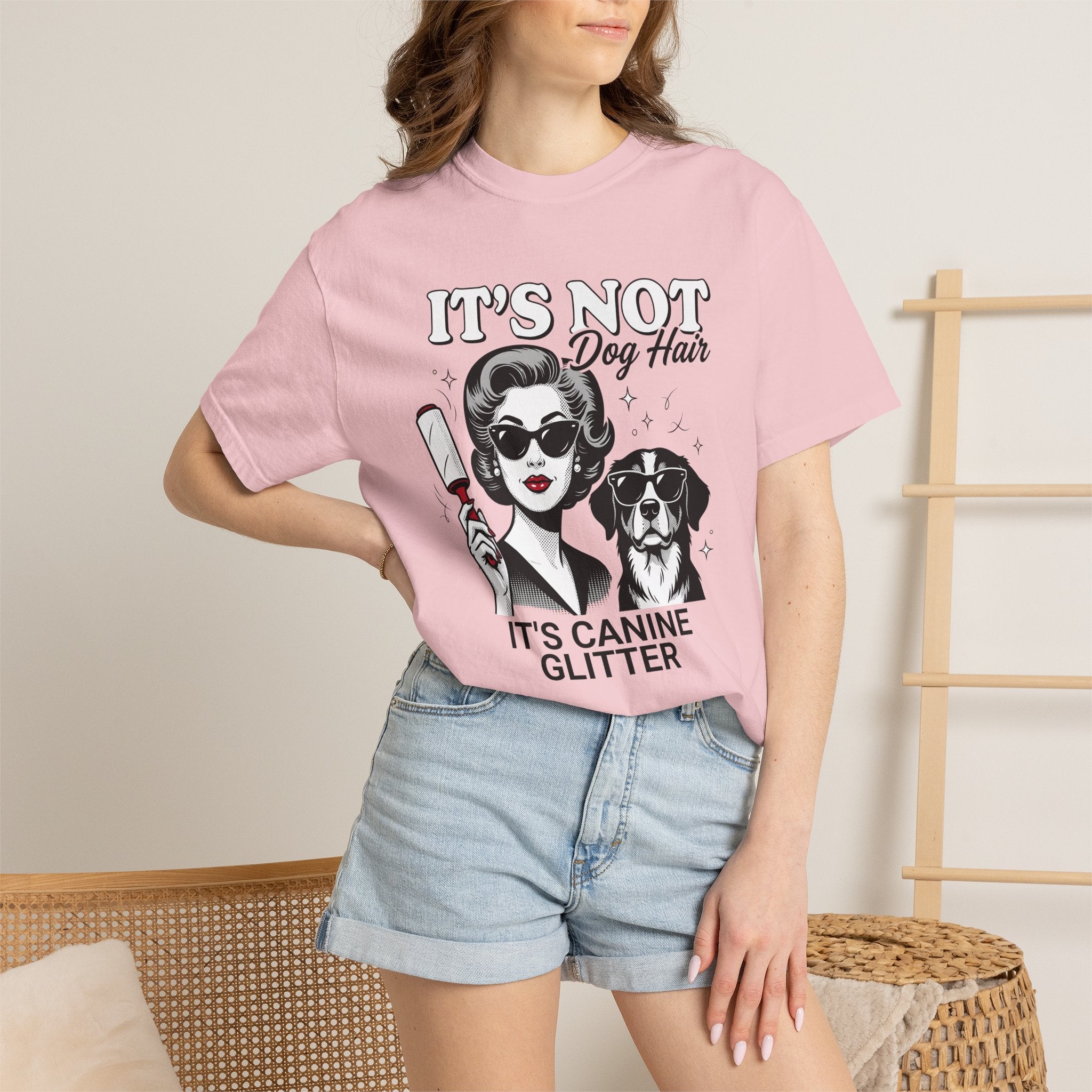 Girl Puppy Shirt Dog Jokes Gift Women Comic Tee Puppy T-Shirt Dog Fan Cartoon Tshirt Humor Graphic Vintage Shades Tshirt