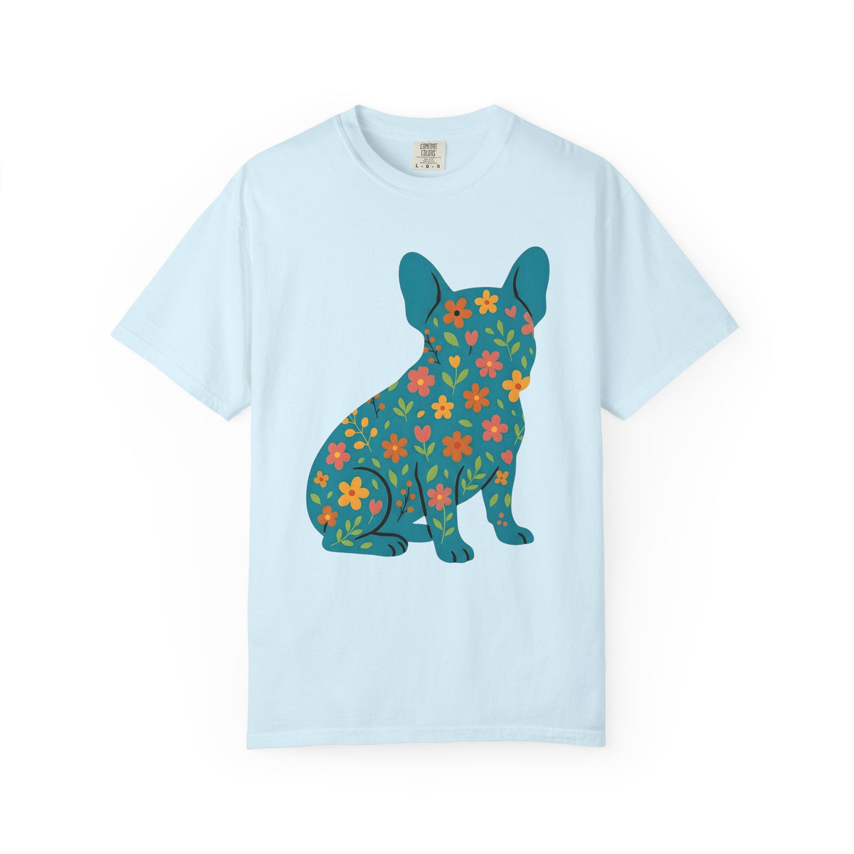 French Bulldog Shirt Dog Pet Unisex Gift Floral Tee Bulldog T-Shirt Dog Fan