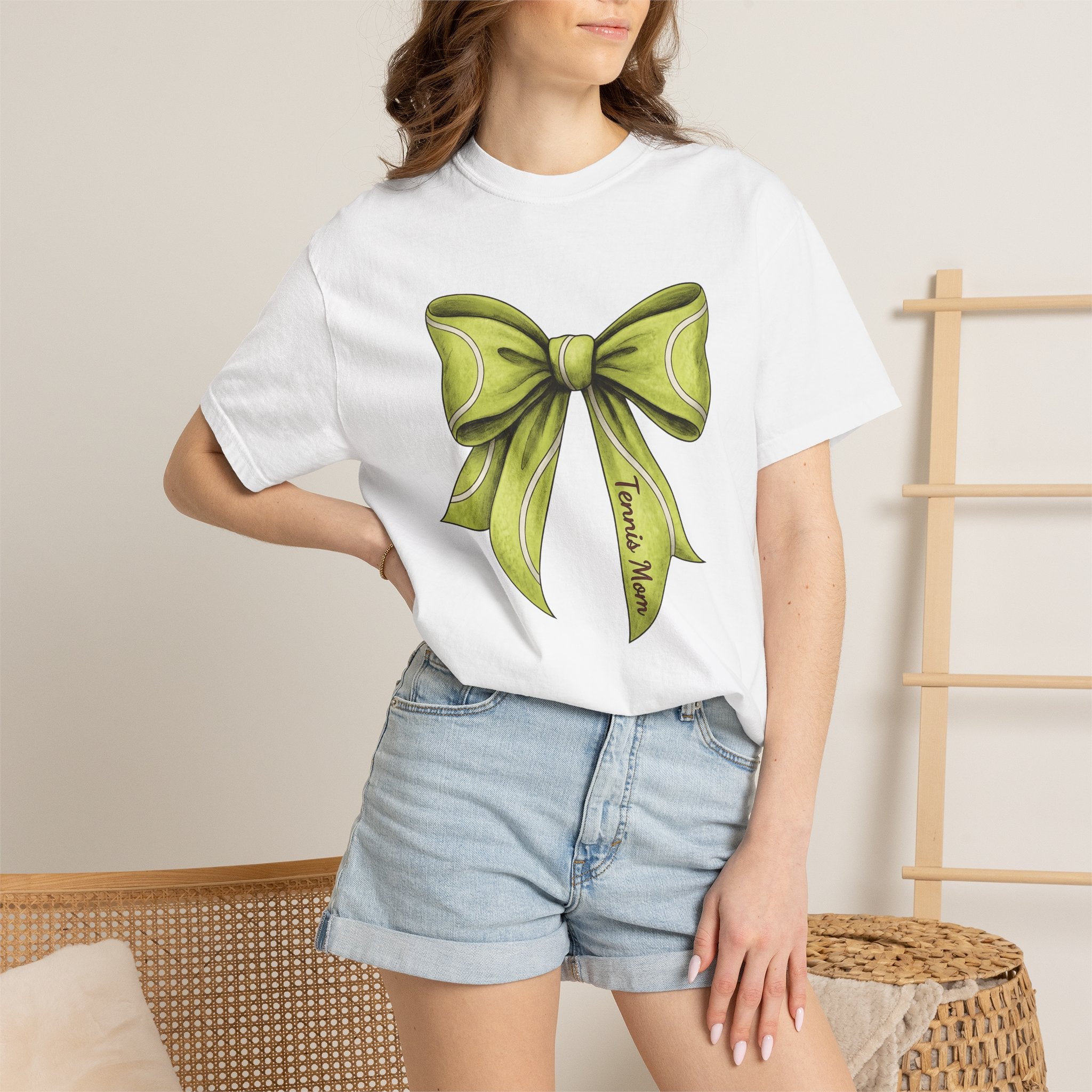 Tennis Bow Shirt Tennis Mom Fitness Gift Women Vintage Tee Tennis T-Shirt Tennis Mom Enthusiast Retro Tshirt Workout Graphic Tennis Bow
