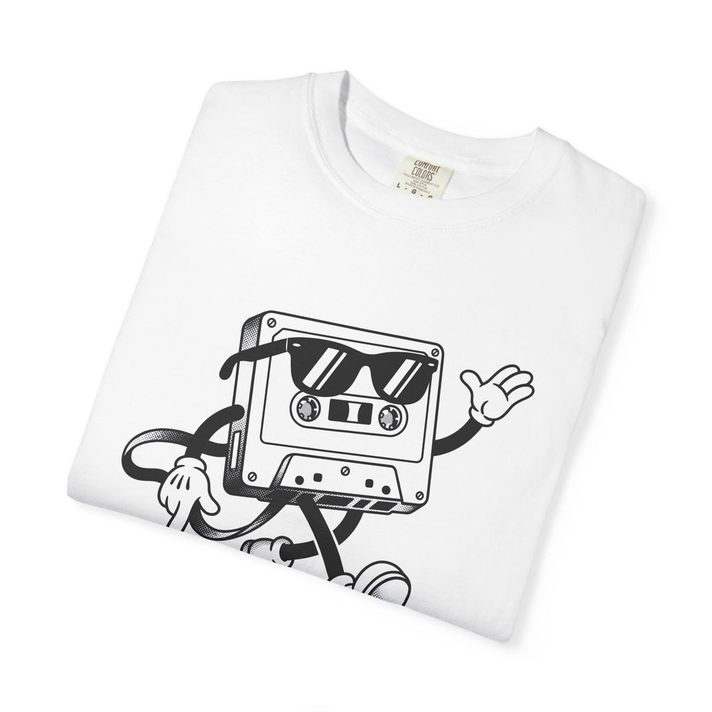 Tape Cartoon Character Shirt Vintage Audio Gift Women Comic Tee Scotch Tape T-Shirt Retro Fan Cartoon Tshirt Sound Graphic Old School Shades