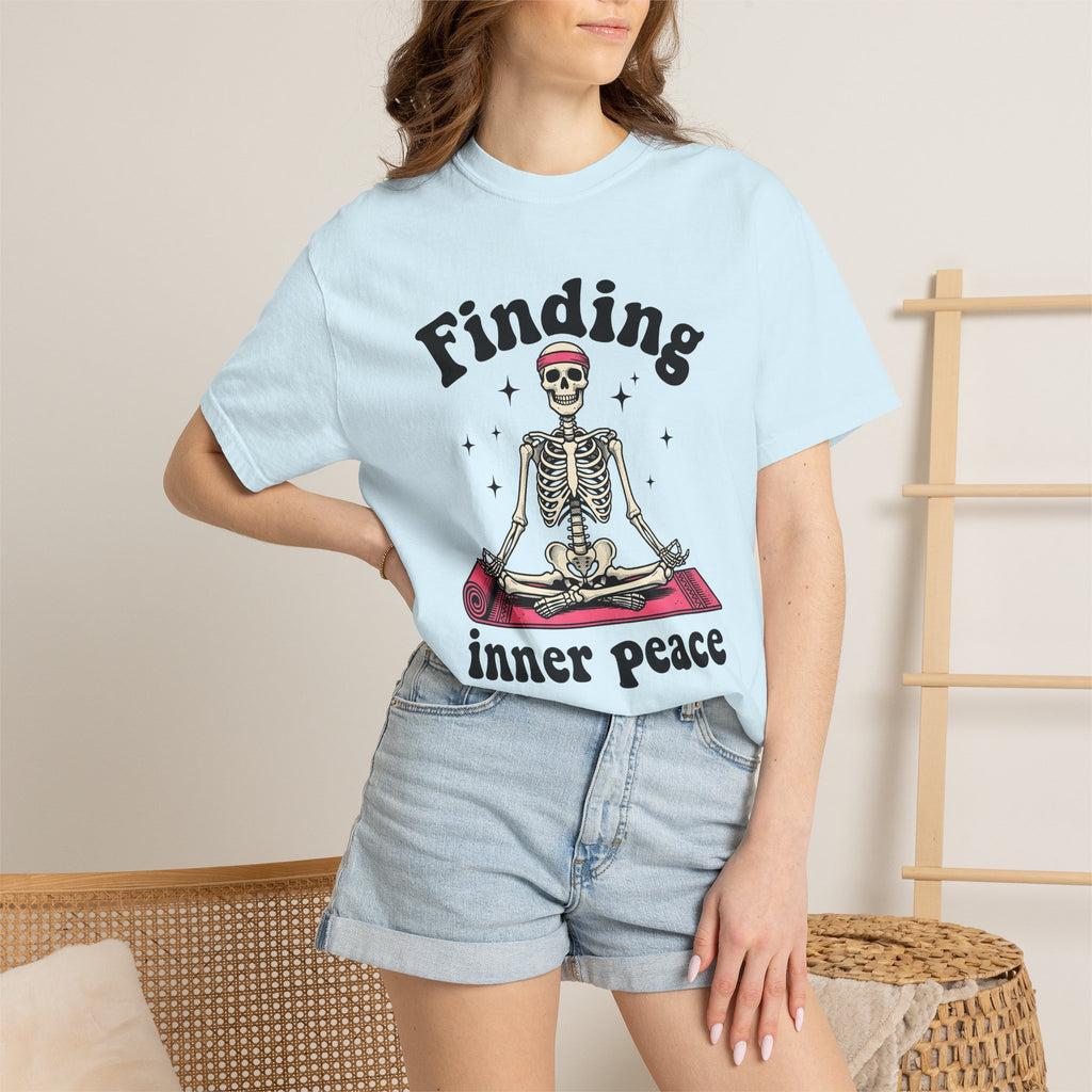 Skeletal Yoga Shirt Yoga Zen Gift Women Doodle Tee Bone Yoga T-Shirt Yoga Enthusiast Hand Drawn Tshirt Meditation Graphic Old School