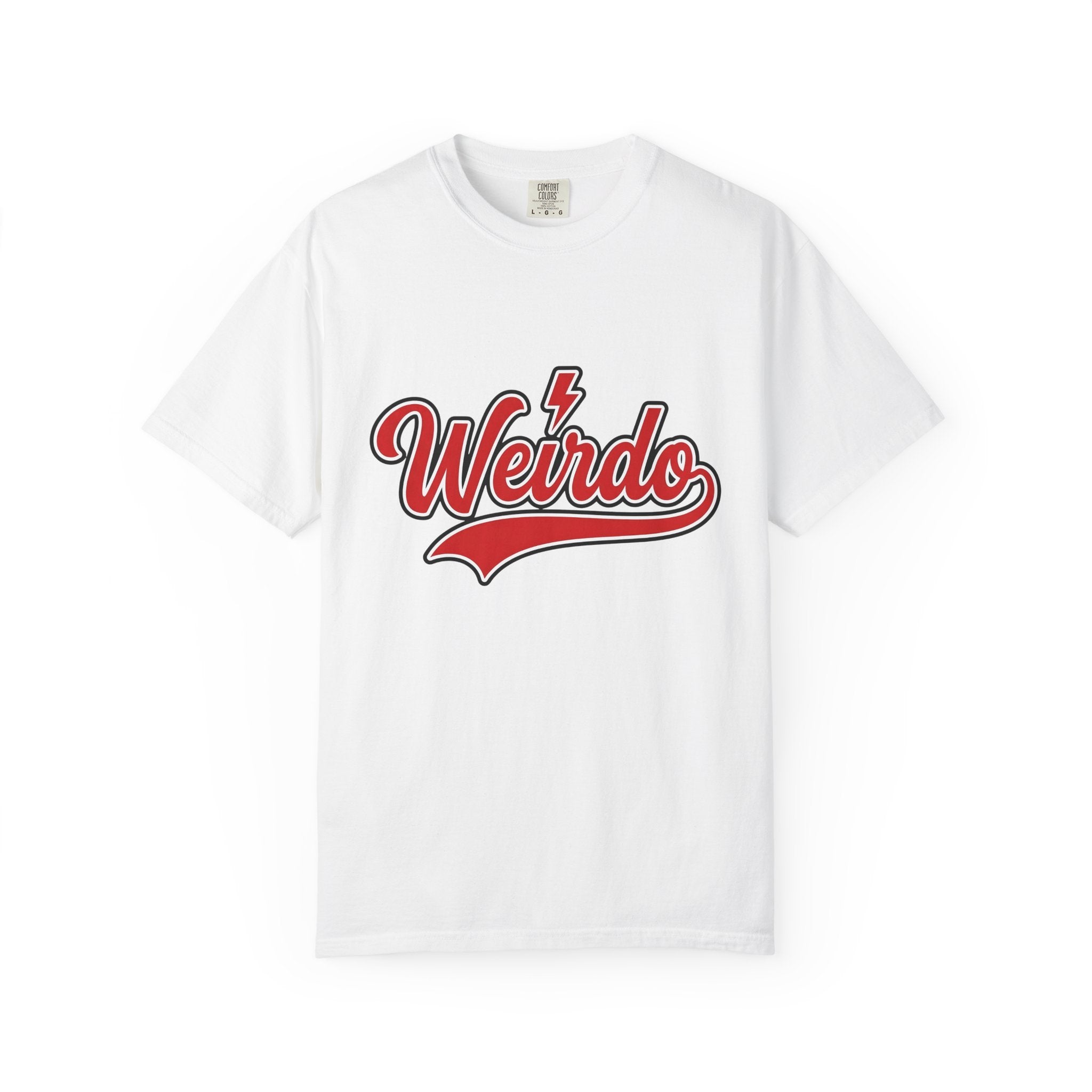 Retro Text Design Shirt Valentine Jokes Gift Women Bold Tee Typography T-Shirt Cupid Fan Typographic Tshirt Pun Graphic Vintage Thunderbolt
