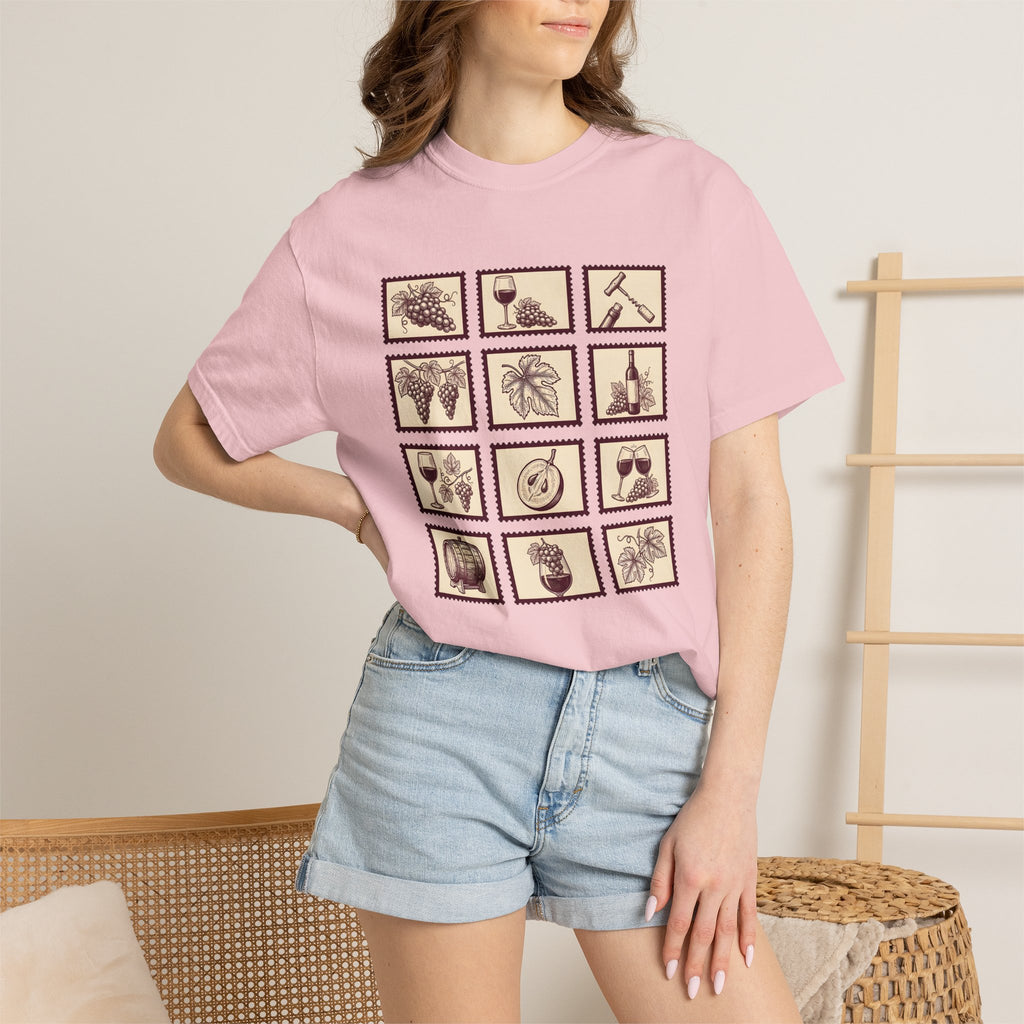 Wine Glass Shirt Wine Drink Gift Women Retro Tee Goblet T-Shirt Vino Fan Vintage Tshirt Cocktail Graphic Sketch Grapes Tshirt