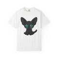 Black Cat Shirt Cat Pet Gift Women Cute Tee Kitty T-Shirt Cat Fan Feline Tshirt Animal Graphic Comic Large Eyes Tshirt