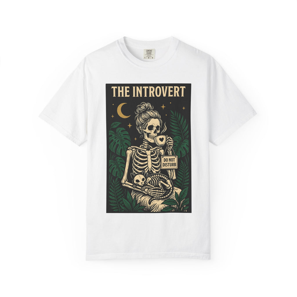 Bony Cat Shirt Boho Chic Mysticism Gift Women Eerie Tee Skeleton Cat T-Shirt Bohemian Fan Creepy Tshirt Spiritual Graphic Classic Palm