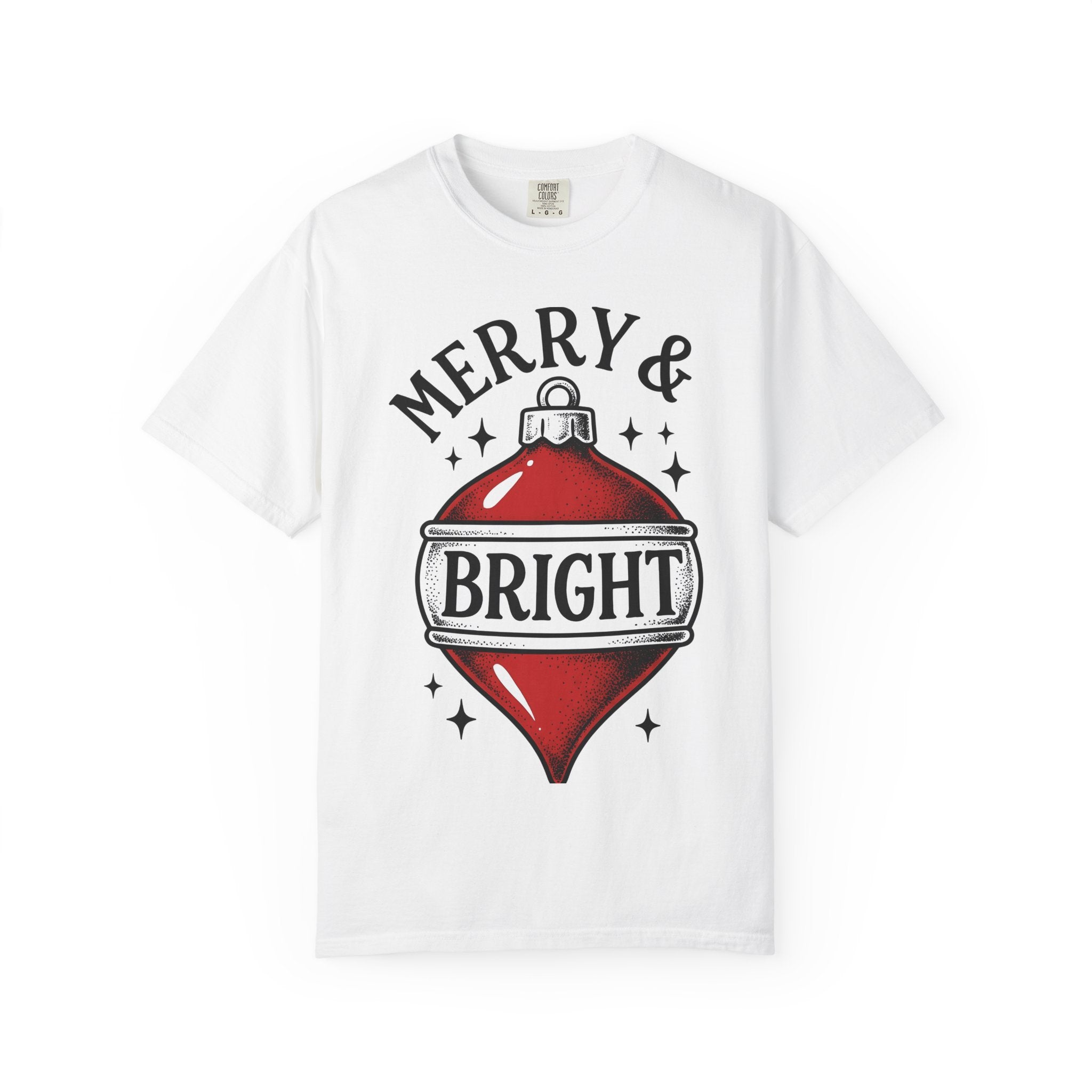 Holiday Ornament Shirt Christmas Celebration Gift Women Retro Tee Bauble T-Shirt Xmas Fan Vintage Tshirt Party Graphic Sketch Star Shapes