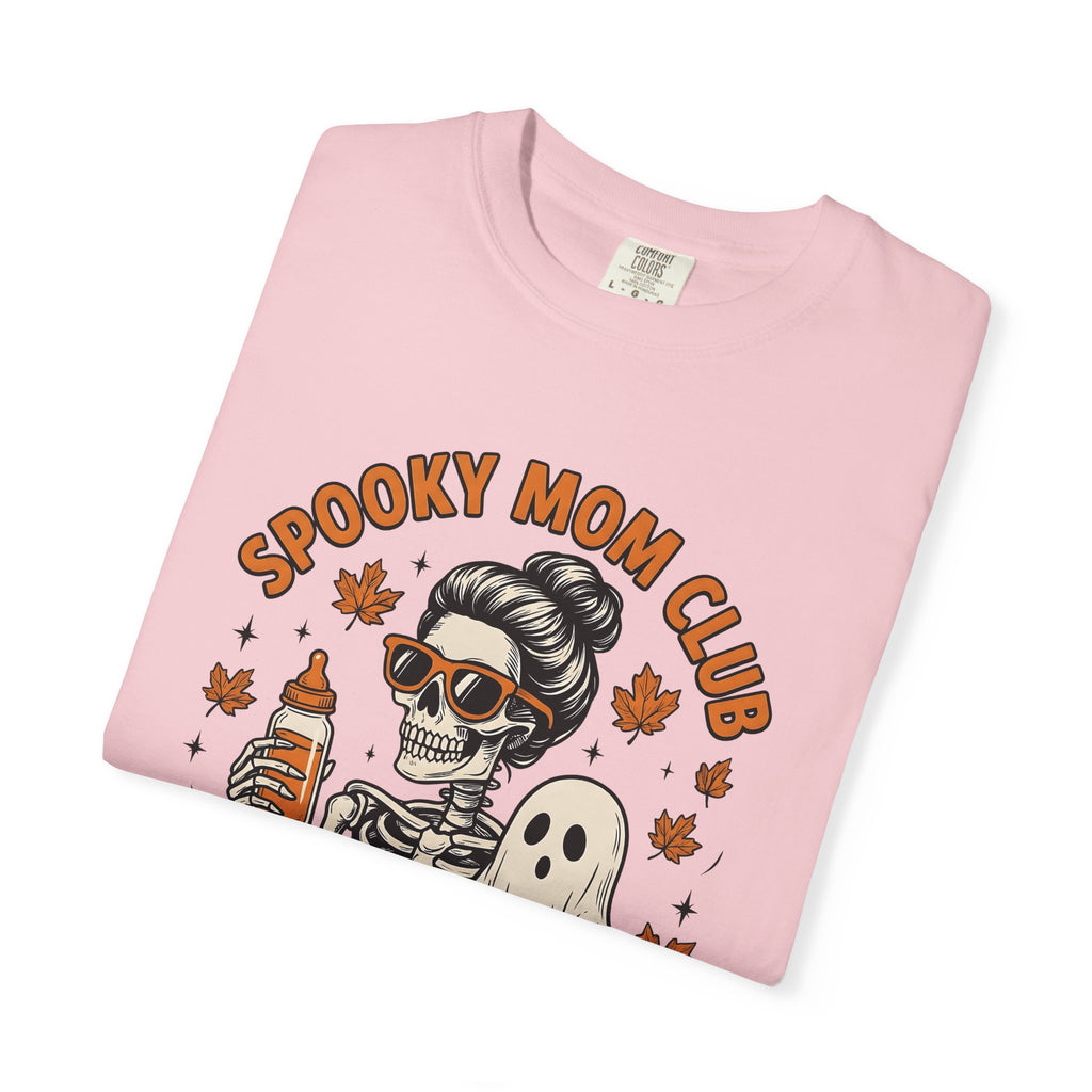 Bone Mom Spirit Baby Shirt Halloween Motherhood Gift Women Doodle Tee Spirit Baby T-Shirt Horror Fan Spooky Tshirt Motherhood Graphic