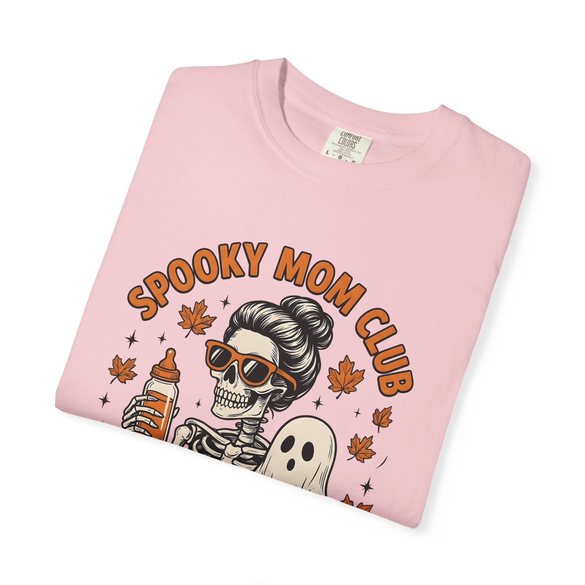 Bone Mom Spirit Baby Shirt Halloween Motherhood Gift Women Doodle Tee Spirit Baby T-Shirt Horror Fan Spooky Tshirt Motherhood Graphic