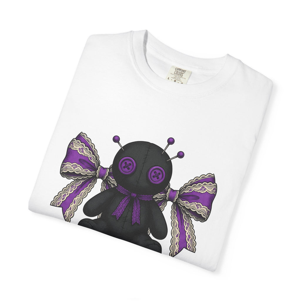 Hex Doll Shirt Halloween Ghost Gift Women Spooky Tee Voodoo Doll T-Shirt Horror Fan Creepy Tshirt Specter Graphic Classic Bow Tie Tshirt