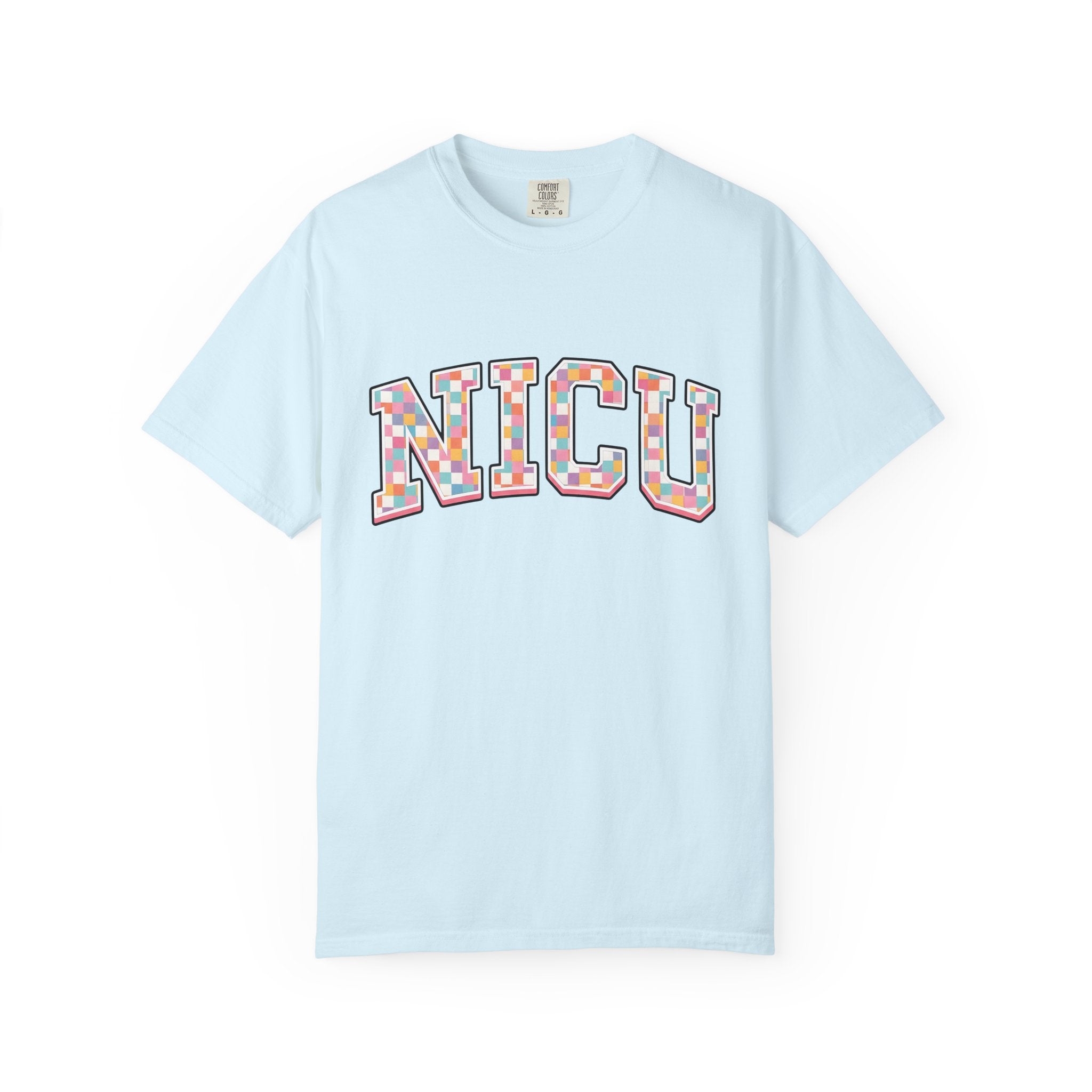Block Lettering Design Shirt Nurses Clinic Gift Women Thick Tee Typography T-Shirt Nurse Enthusiast Bold Tshirt Medical Graphic Old School