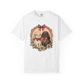 Bunny Duo Shirt Valentine's Day Wildlife Gift Women Antique Tee Rabbit Pair T-Shirt Valentine Fan Vintage Tshirt Animal Graphic Doodle