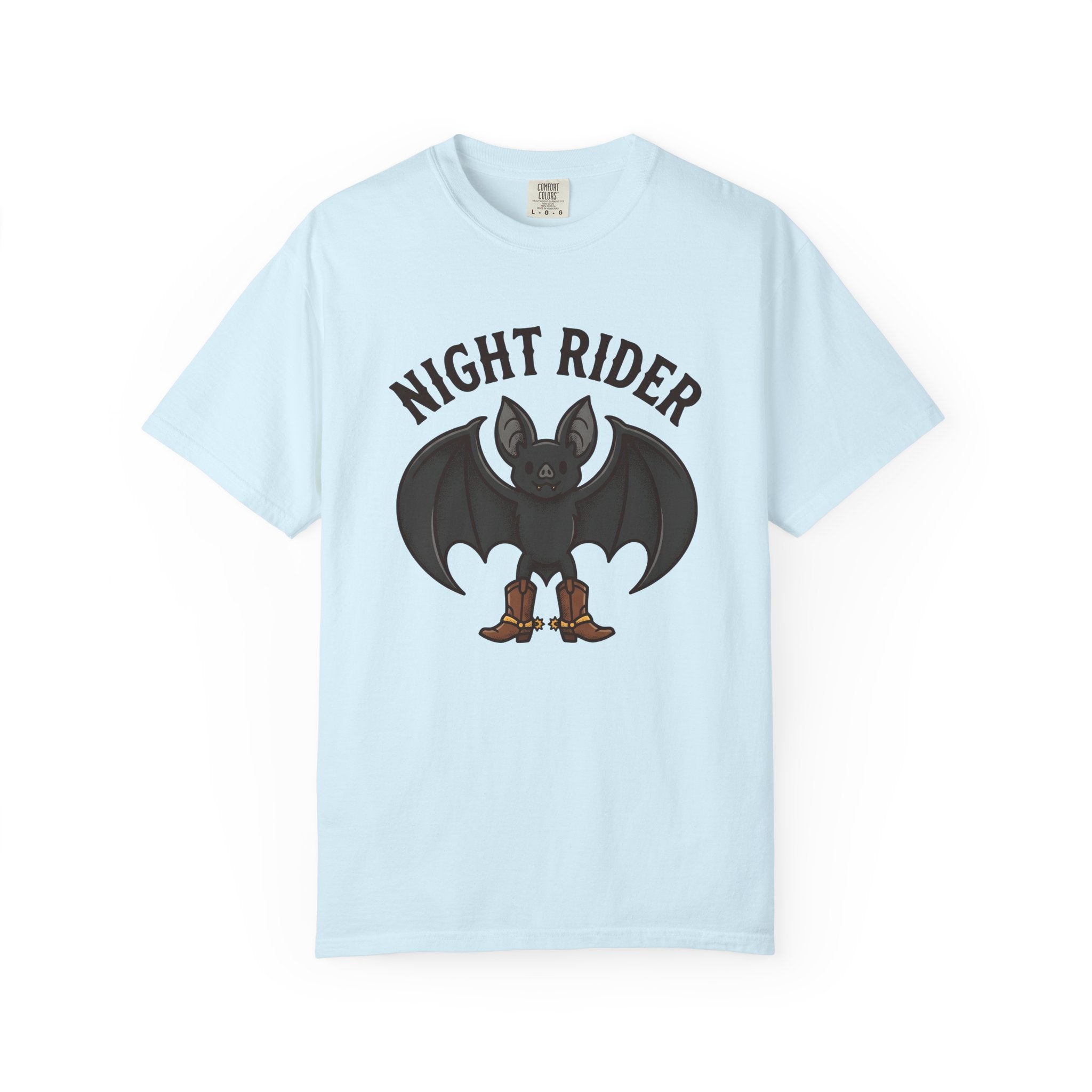 Bat Cowboy Shirt Halloween Wildlife Gift Women Cartoon Tee Vampire T-Shirt Horror Fan Comic Tshirt Animal Graphic Retro Cowboy Boots Tshirt