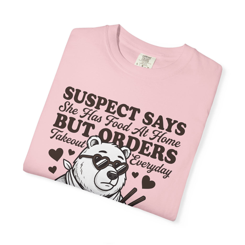 Bear Takeout Shirt Funny Animal Gift Women Cartoon Tee Bear T-Shirt Humor Fan Comic Tshirt Creature Graphic Retro Sunglasses Tshirt