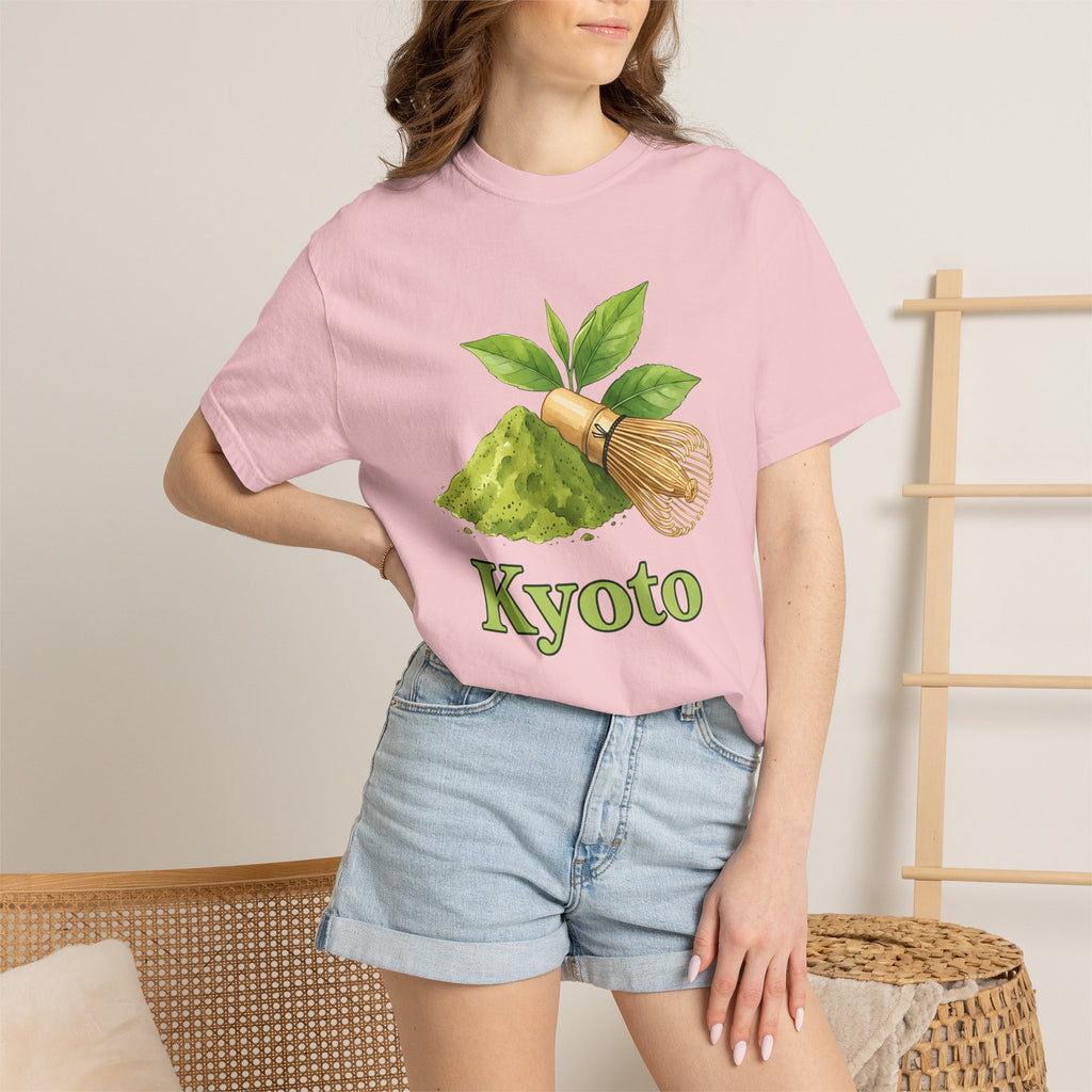 Matcha Tea Shirt Drinks Japan Gift Women Watercolor Tee Green Tea T-Shirt Beverage Fan Watercolour Tshirt Japanese Graphic Hand Drawn Bamboo
