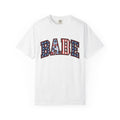 Patriotic Varsity Lettering Shirt 4th Of July Beach Gift Women Bold Tee Letterman T-Shirt Independence Fan Typography Tshirt Coastal Graphic