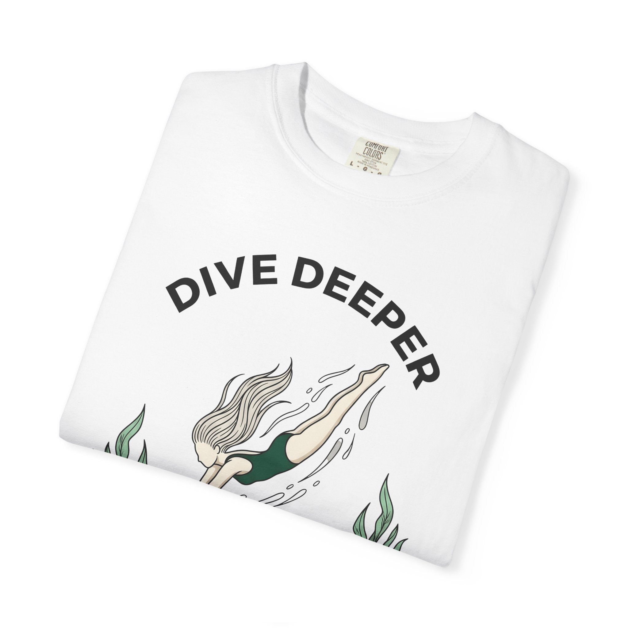 Swimmer Graphic Shirt Sports Fitness Gift Women Minimal Tee Diver T-Shirt Athlete Enthusiast Simple Tshirt Workout Graphic Design Hand Drawn