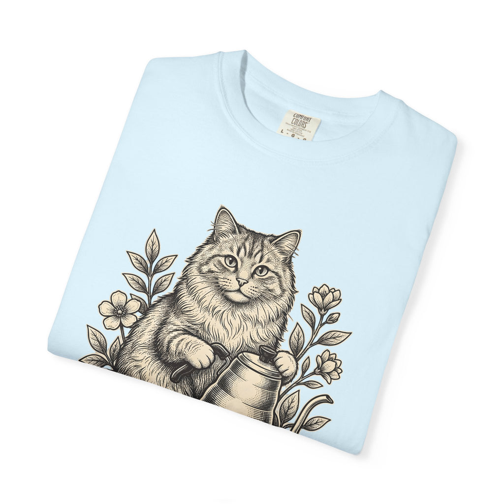 Kitty Coffee Brewer Shirt Coffee Creatures Gift Women Classic Tee Coffee Maker T-Shirt Coffee Fan Vintage Tshirt Animal Graphic Outline