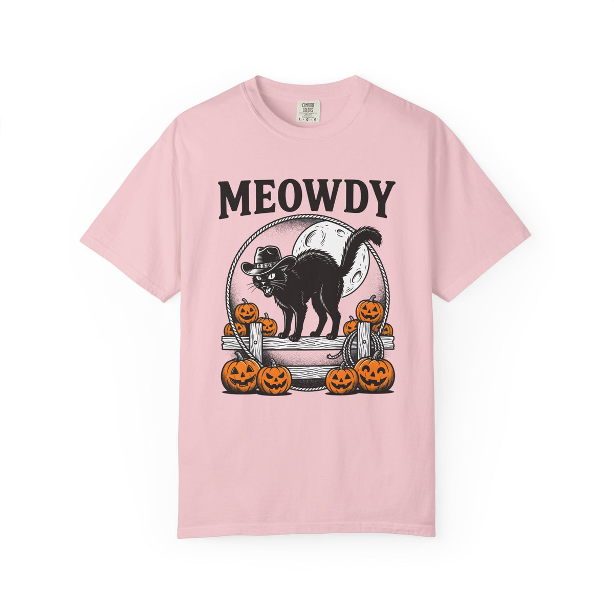 Western Cat Shirt Cowgirl Spooky Gift for Women Rustic Tee Cat T-Shirt Rodeo Fan