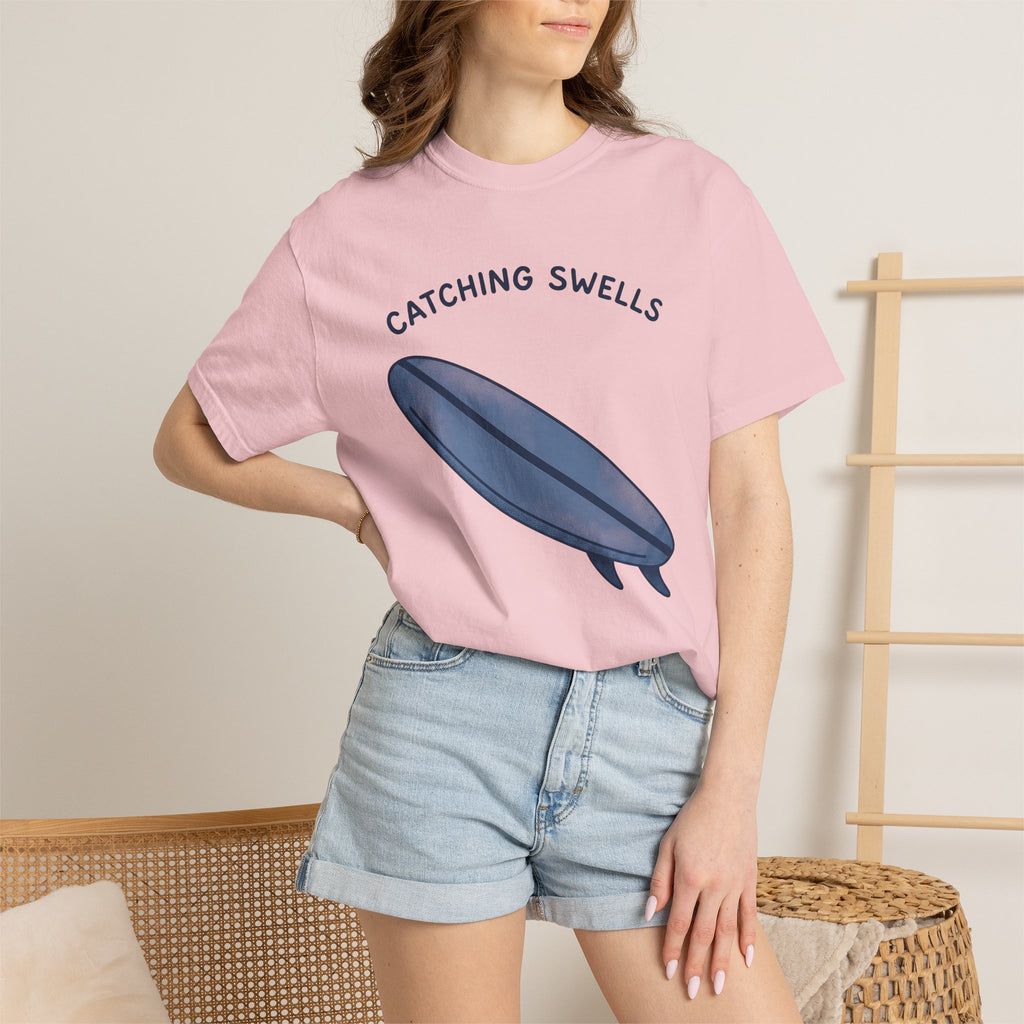 Surfboard Shirt Surfing Coast Gift Women Modern Tee Shortboard T-Shirt Surfer Enthusiast Contemporary Tshirt Seaside Graphic Classic Sea