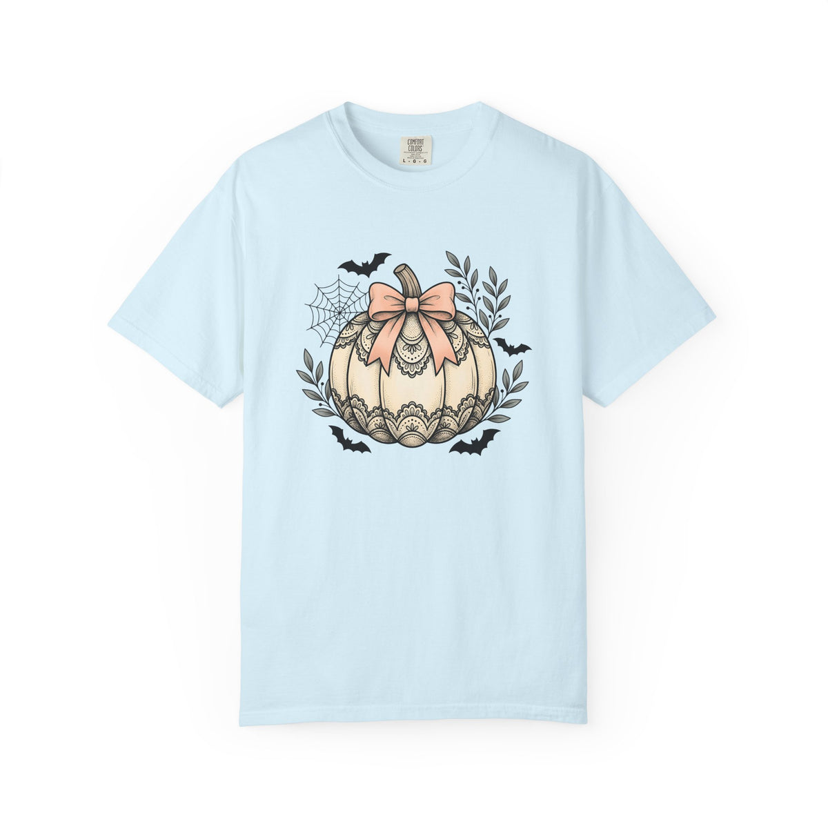 Lace Pumpkin Shirt Halloween Harvest Unisex Gift Rustic Tee Gourd T-Shirt Spooky