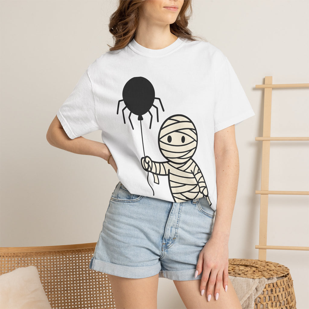 Mummy Doll Shirt Halloween Horror Gift Women Sweet Tee Doll T-Shirt Horror Fan Creepy Tshirt Macabre Graphic Clean Spider Balloon Tshirt