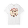 Reindeer Illustration Shirt Christmas Wildlife Gift Women Retro Tee Caribou T-Shirt Xmas Fan Vintage Tshirt Animal Graphic Sketch Jingle