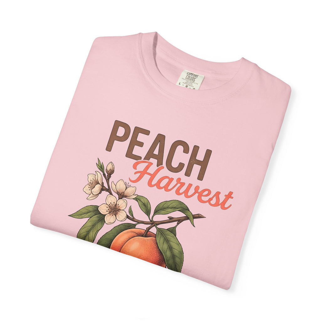 Peach Sprig Shirt Drinks Recipe Gift Women Natural Tee Peach T-Shirt Cocktail Fan Realistic Tshirt Formula Graphic Sketch Petal Tshirt