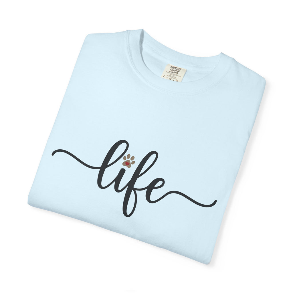 Paw Print Handwriting Shirt Dog Critter Gift Women Calligraphy Lettering Tee Handwritten Message T-Shirt Dog Fan Typography Tshirt Animal